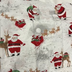 Pottery Barn Kids Full Sheet Set Christmas Scene